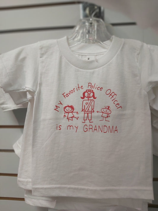 "My Favorite Police Officer Is My Grandma" T-Shirt